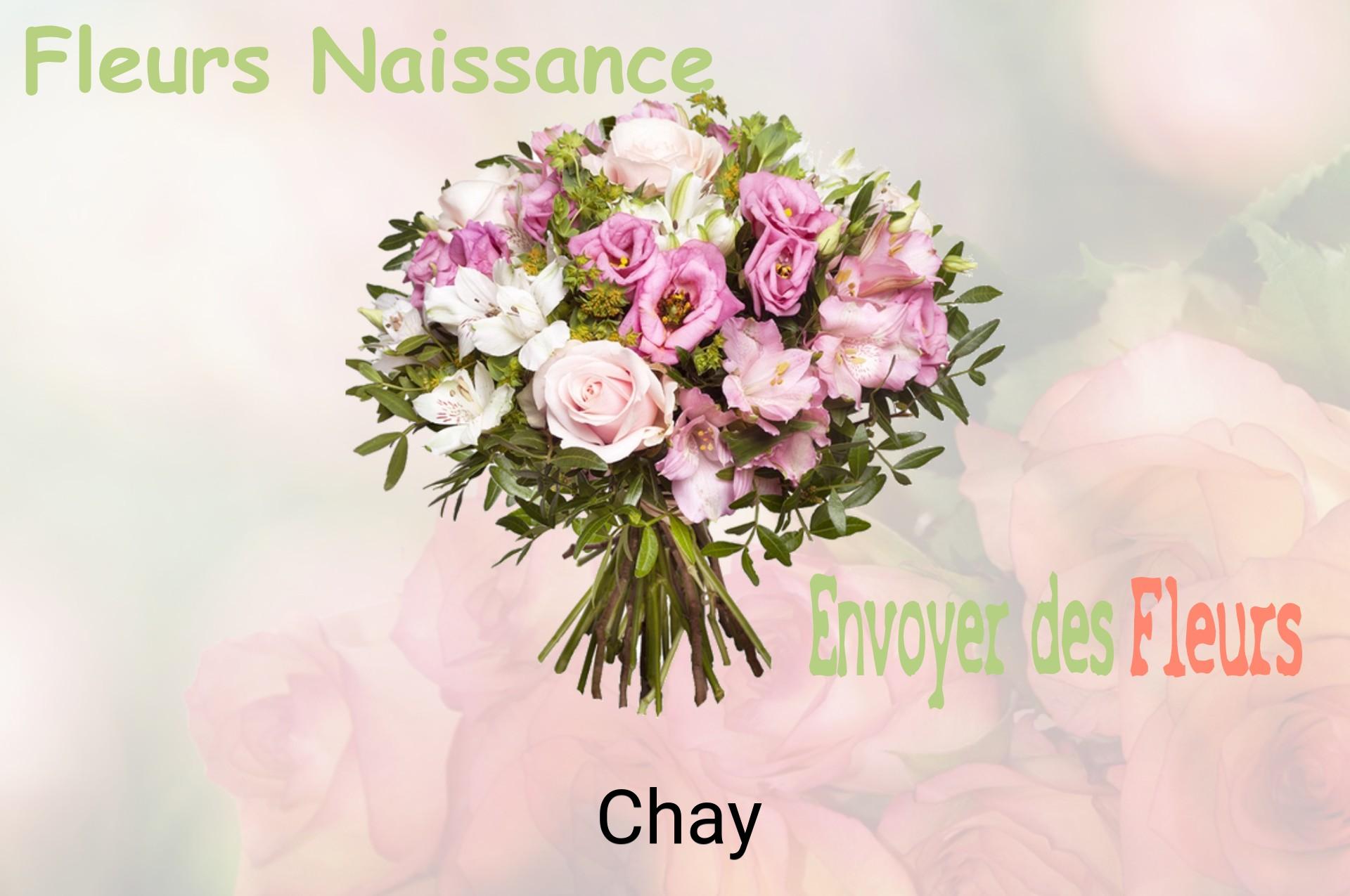 Bouquet de fleurs de naissance livré à Chay
